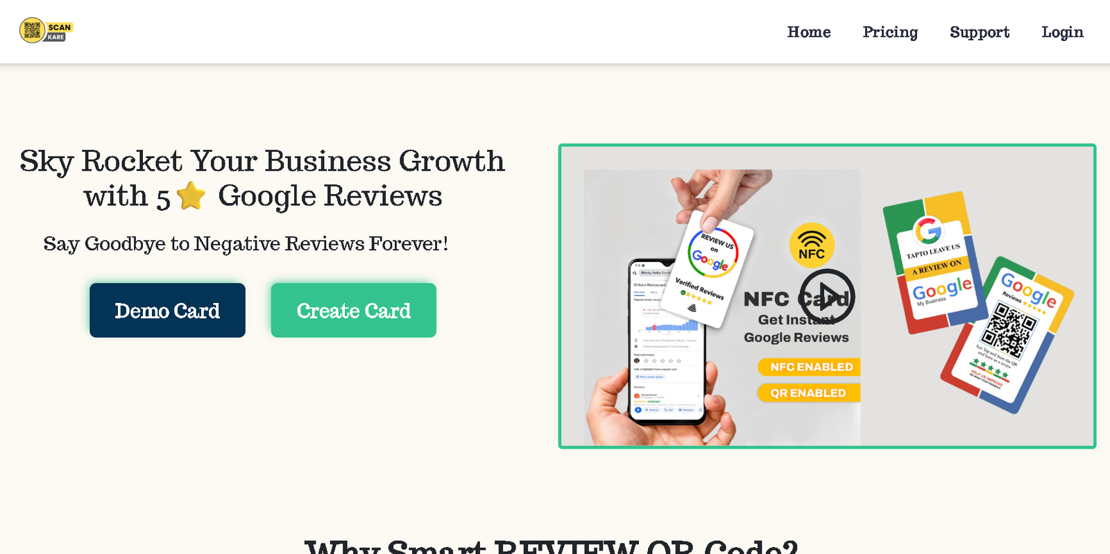 ScanKare – Google Reviews QR System