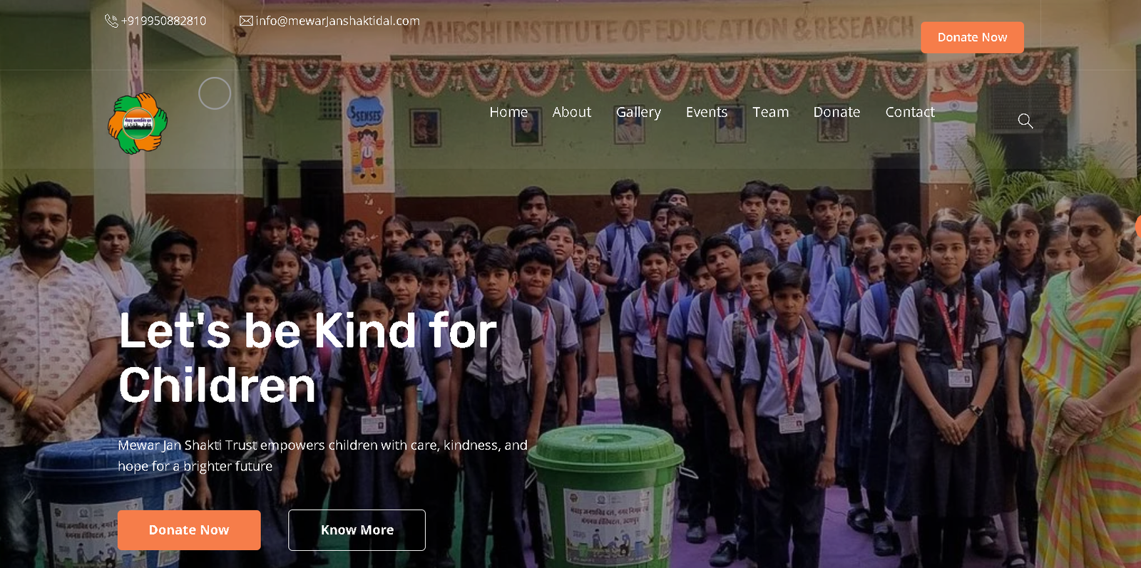 Mewar Jan Shakti Trust – NGO Website